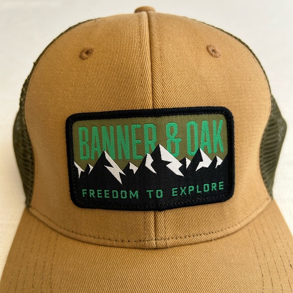 Banner & Oak Truckers Hat w/Bighorn Mountains Patch - Picture 11 of 12